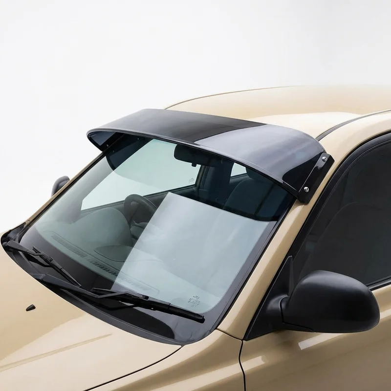 Tinted Acrylic Windscreen Sunvisor for Dodge Verna (2004 - 2006) - 1