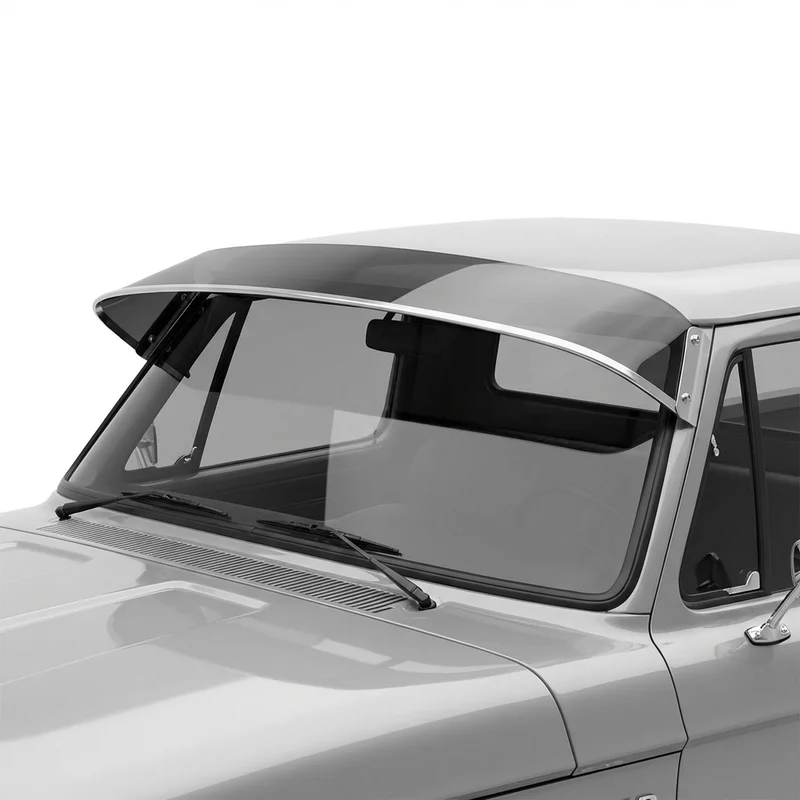 Tinted Acrylic Windscreen Sunvisor for Dodge W200 Pickup (1969 - 1974) - 1