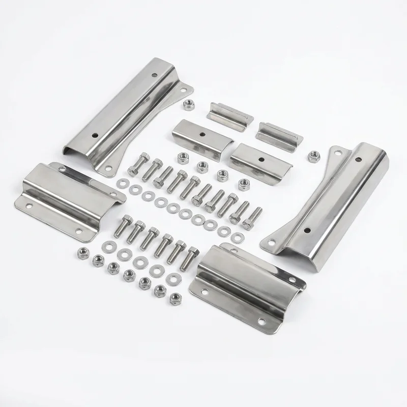 Stainless Steel Mounting Bracket Kit for Fargo D110 Pickup (1969 - 1972) - 1