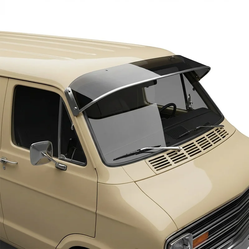 Tinted Acrylic Windscreen Sunvisor for Fargo P300 Parcel Delivery (1970 - 1971) - 1