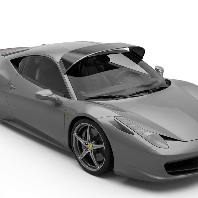 Tinted Acrylic Windscreen Sunvisor for Ferrari 458 Italia (2010 - 2015) - 1