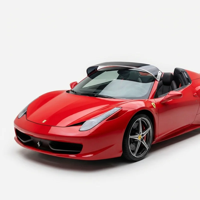 Tinted Acrylic Windscreen Sunvisor for Ferrari 458 Spider (2012 - 2015) - 1