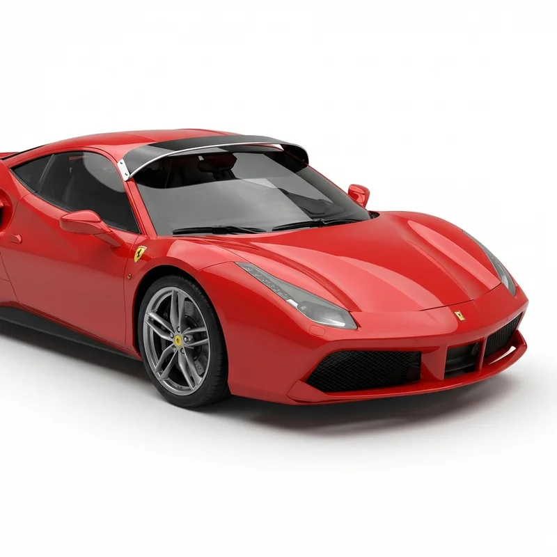 Tinted Acrylic Windscreen Sunvisor for Ferrari 488 GTB (2016 - 2019) - 1