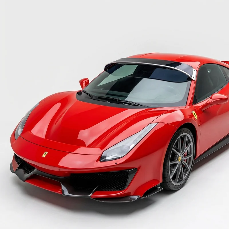 Tinted Acrylic Windscreen Sunvisor for Ferrari 488 Pista (2019 - 2019) - 1