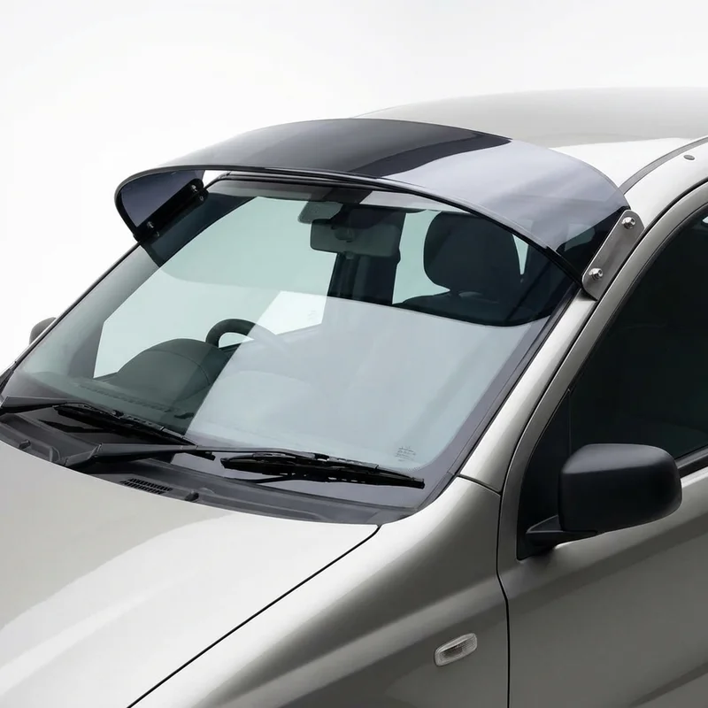 Tinted Acrylic Windscreen Sunvisor for Fiat Panda (2007 - 2012) - 1