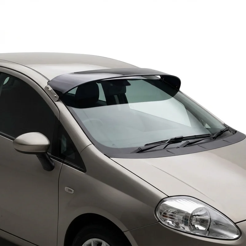 Tinted Acrylic Windscreen Sunvisor for Fiat Punto (2007 - 2013) - 1