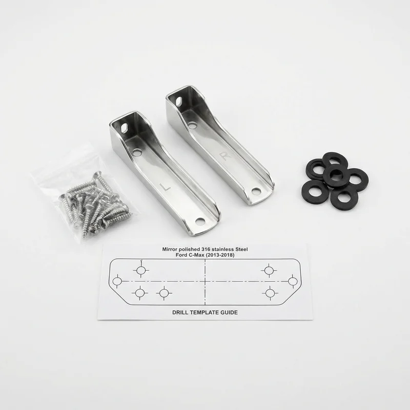 Stainless Steel Mounting Bracket Kit for Ford C-Max (2013 - 2018) - 1