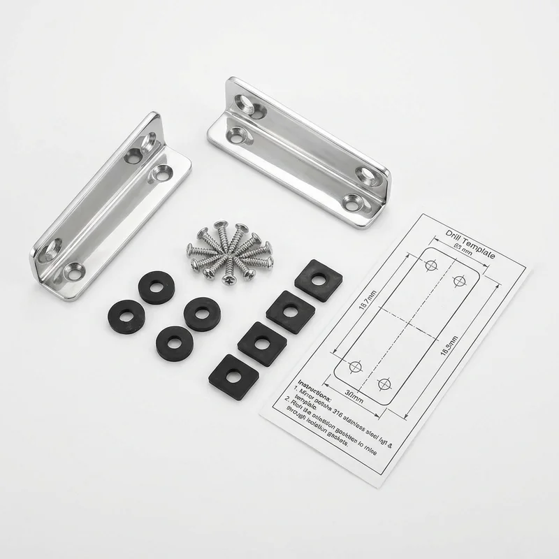 Stainless Steel Mounting Bracket Kit for Ford Country Sedan (1959 - 1974) - 1