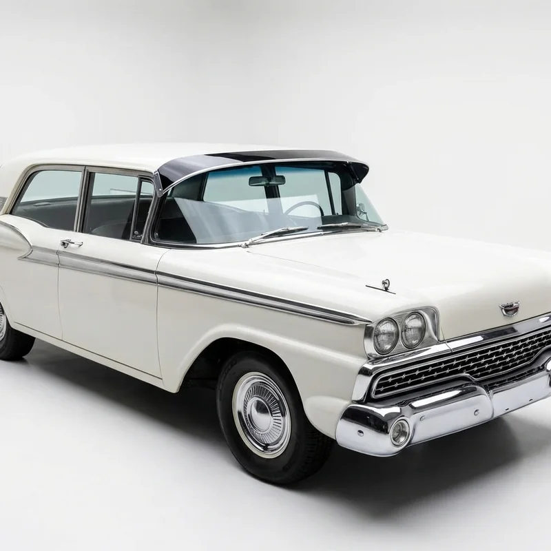 Tinted Acrylic Windscreen Sunvisor for Ford Custom 300 (1959 - 1960) - 1