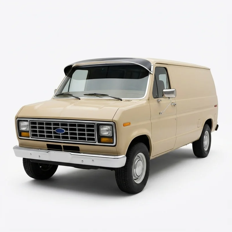 Tinted Acrylic Windscreen Sunvisor for Ford E-100 Econoline Club Wagon (1975 - 1983) - 1