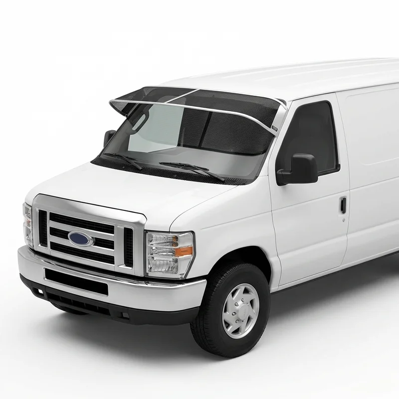 Premium Mesh Windscreen Sunvisor for Ford E-150 (2003 - 2014) - 1