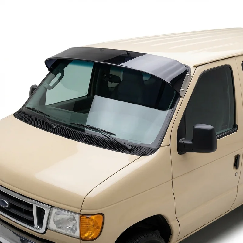 Tinted Acrylic Windscreen Sunvisor for Ford E-150 (2003 - 2014) - 1