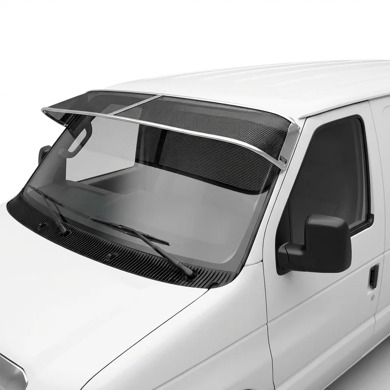 Premium Mesh Windscreen Sunvisor for Ford E-250 (2003 - 2014) - 1