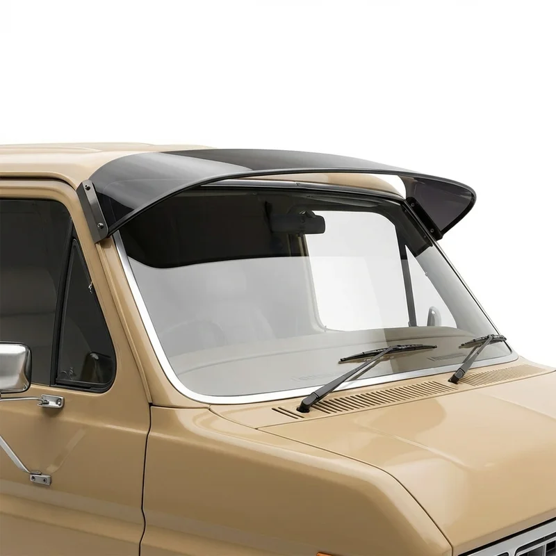 Tinted Acrylic Windscreen Sunvisor for Ford E-300 Econoline (1969 - 1974) - 1