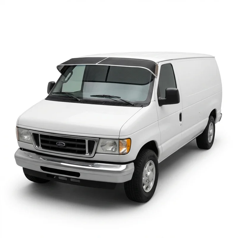 Premium Mesh Windscreen Sunvisor for Ford E-450 Econoline Super Duty (1999 - 2002) - 1