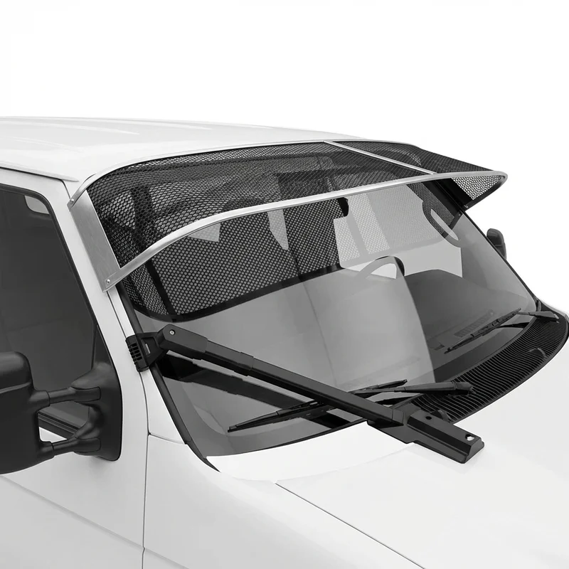 Premium Mesh Windscreen Sunvisor for Ford E-550 Super Duty (2003 - 2003) - 1