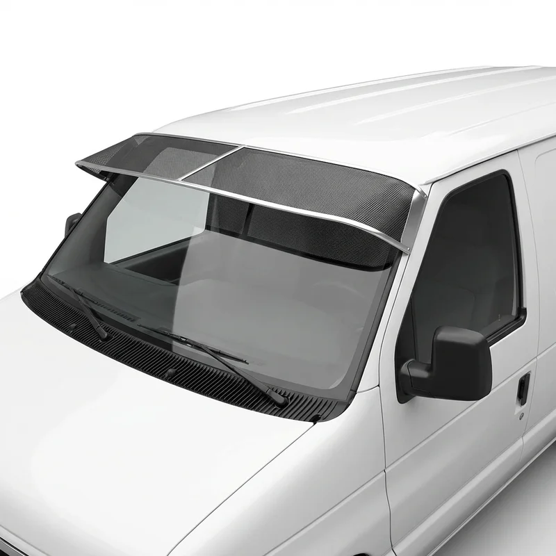 Premium Mesh Windscreen Sunvisor for Ford Econoline Super Duty (1996 - 1999) - 1