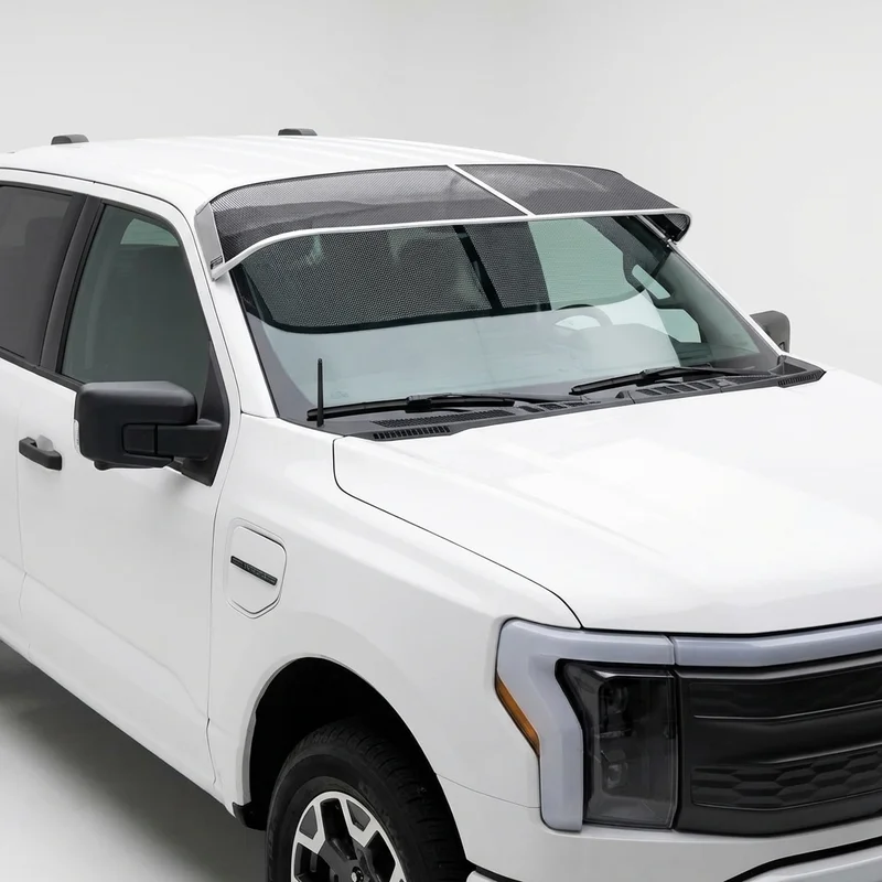 Premium Mesh Windscreen Sunvisor for Ford F-150 Lightning (2022 - 2025) - 1