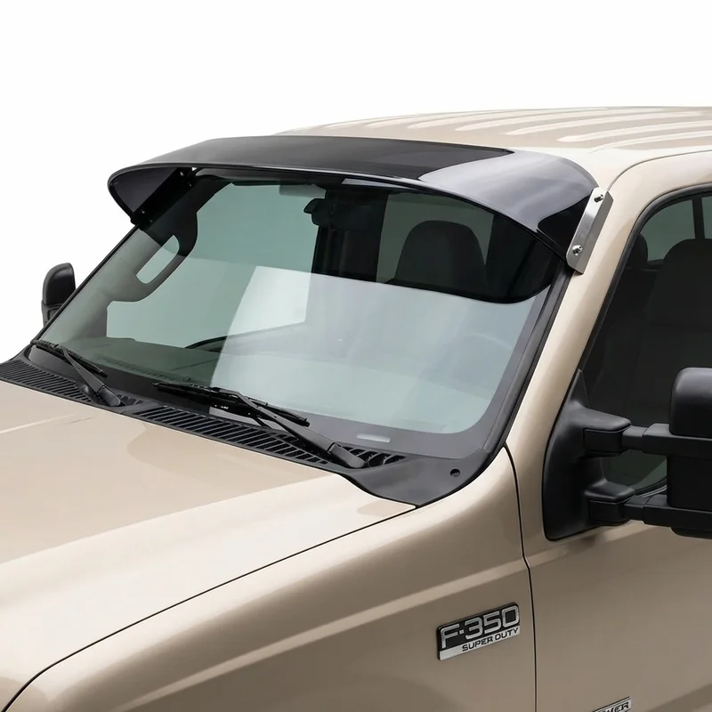 Tinted Acrylic Windscreen Sunvisor for Ford F-350 Super Duty (1999 - 2025) - 1
