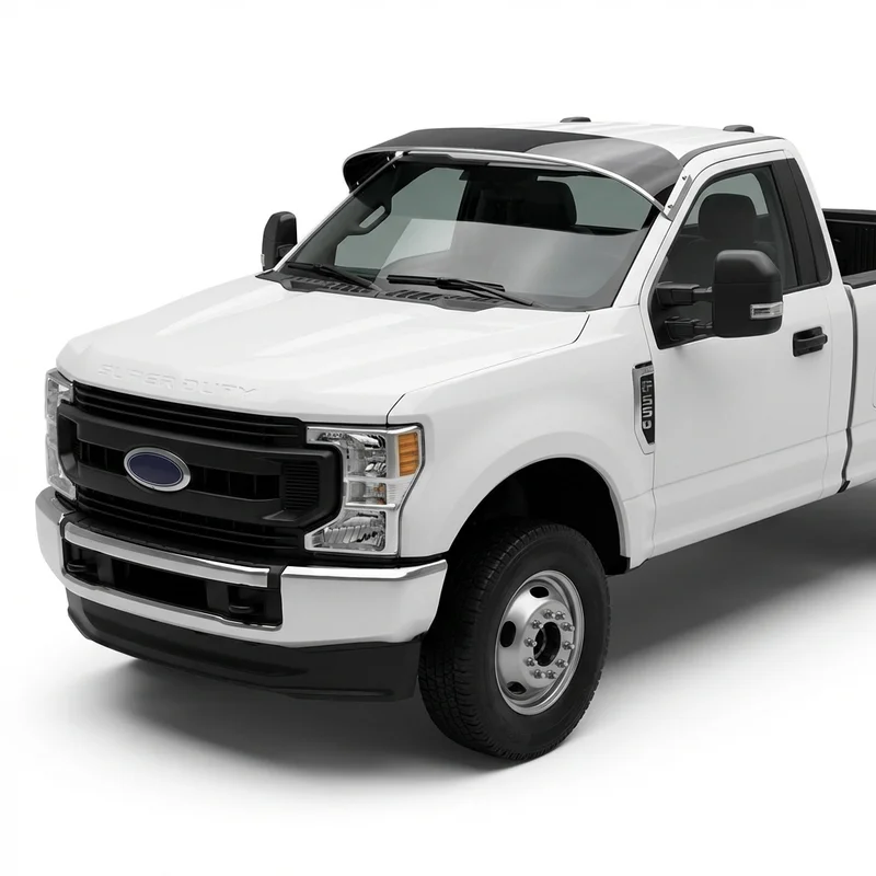 Tinted Acrylic Windscreen Sunvisor for Ford F-550 Super Duty (1999 - 2025) - 1