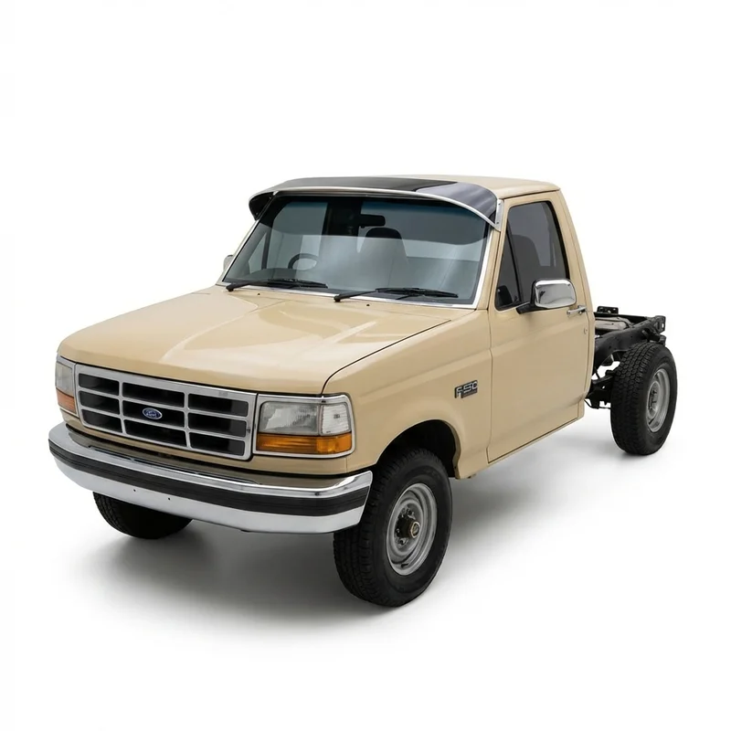 Tinted Acrylic Windscreen Sunvisor for Ford F-59 Commercial Stripped Chassis (1988 - 2021) - 1