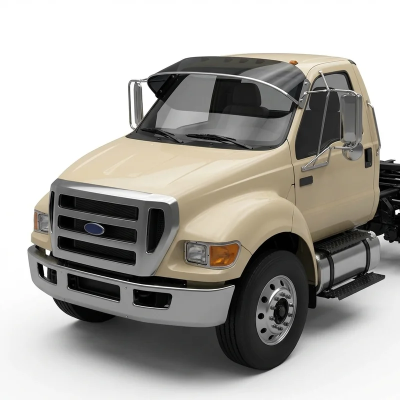 Tinted Acrylic Windscreen Sunvisor for Ford F-750 (2000 - 2025) - 1