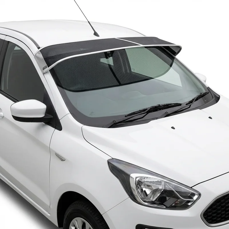 Premium Mesh Windscreen Sunvisor for Ford Figo (2016 - 2021) - 1