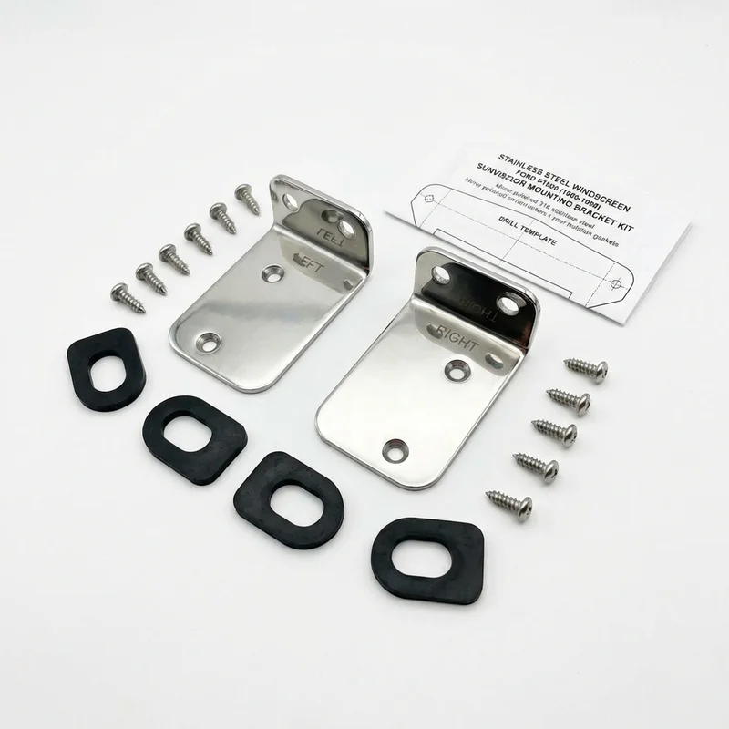 Stainless Steel Mounting Bracket Kit for Ford FT800 (1980 - 1990) - 1