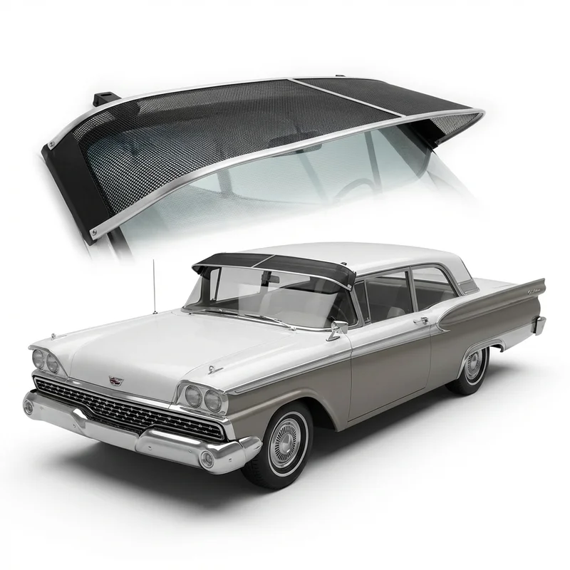 Premium Mesh Windscreen Sunvisor for Ford Galaxie (1959 - 1961) - 1