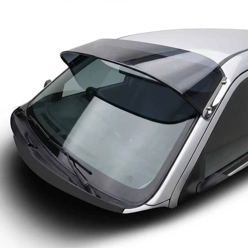 Tinted Acrylic Windscreen Sunvisor for Ford Ikon (2003 - 2007) - 1