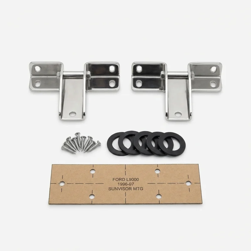 Stainless Steel Mounting Bracket Kit for Ford L9000 (1996 - 1997) - 1