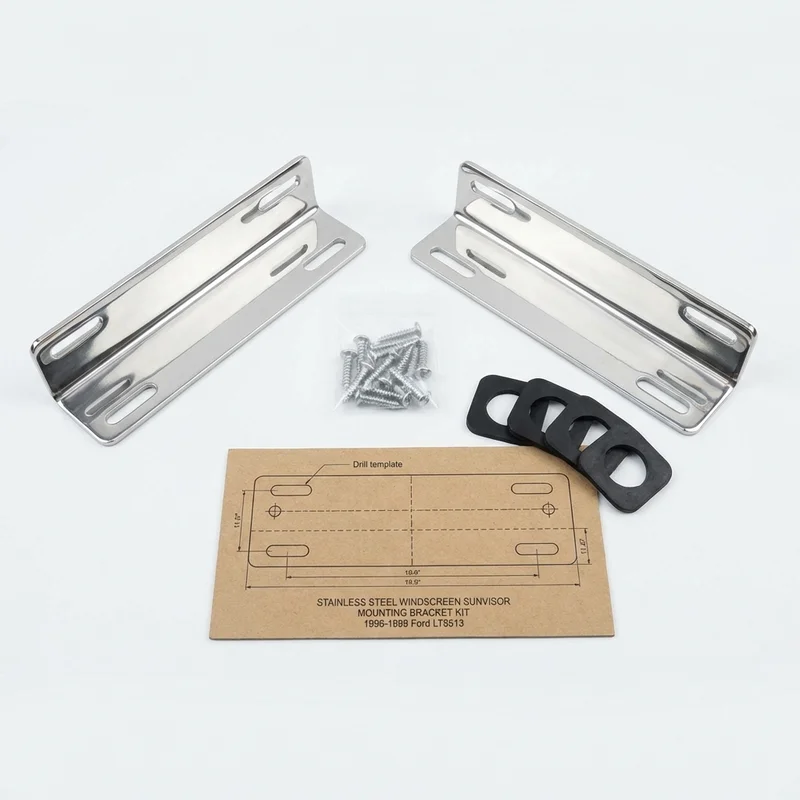Stainless Steel Mounting Bracket Kit for Ford LT8513 (1996 - 1998) - 1