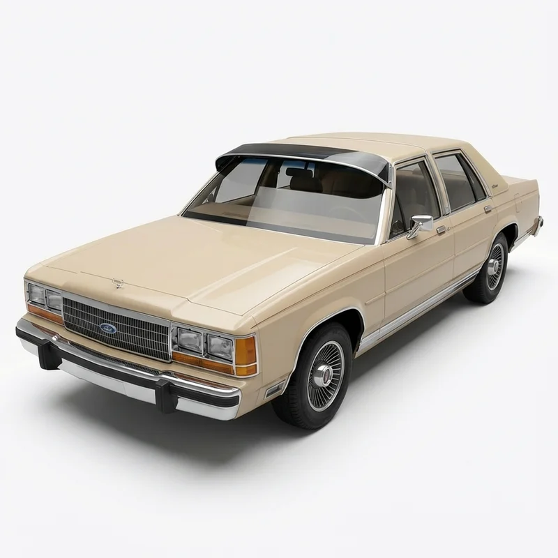 Tinted Acrylic Windscreen Sunvisor for Ford LTD Crown Victoria (1987 - 1991) - 1