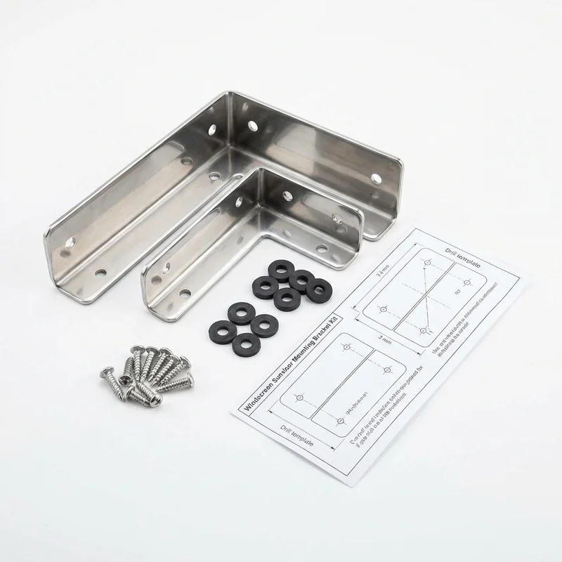 Stainless Steel Mounting Bracket Kit for Ford Police Responder Hybrid (2019 - 2020) - 1
