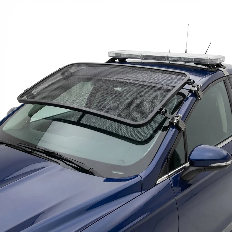 Premium Mesh Windscreen Sunvisor for Ford Police Responder Hybrid (2019 - 2020) - 1