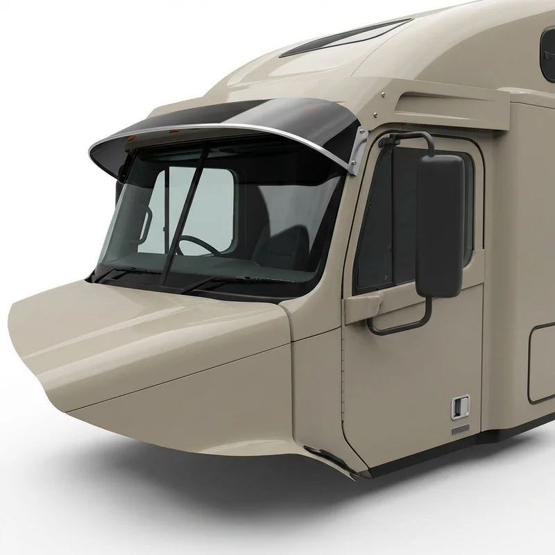 Tinted Acrylic Windscreen Sunvisor for Freightliner Columbia (2000 - 2020) - 1