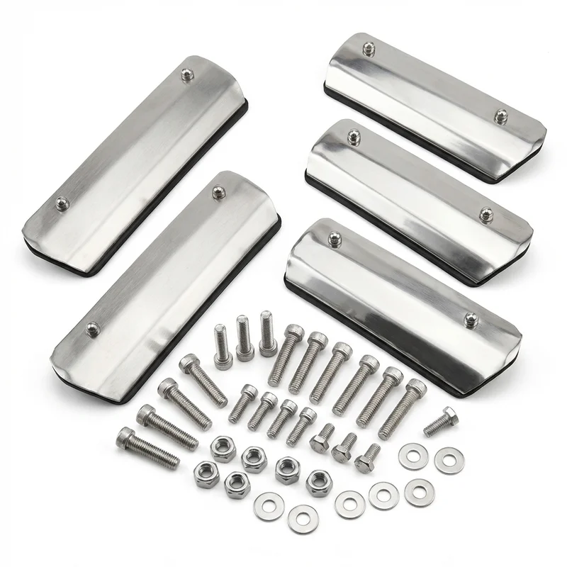 Stainless Steel Mounting Bracket Kit for Freightliner FL112 (1996 - 2004) - 1