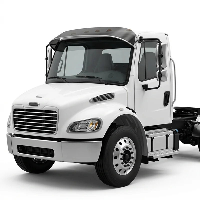 Tinted Acrylic Windscreen Sunvisor for Freightliner FL360 (2019 - 2020) - 1