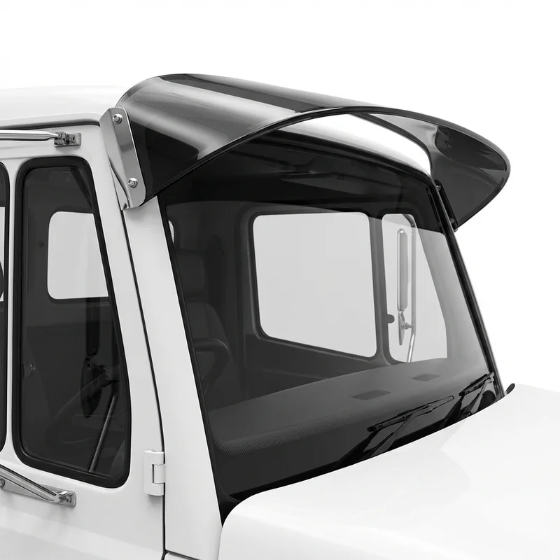 Tinted Acrylic Windscreen Sunvisor for Freightliner FL50 (1995 - 2005) - 1