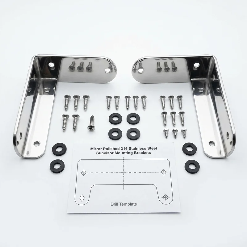 Stainless Steel Mounting Bracket Kit for Freightliner M2 112 (2003 - 2021) - 1