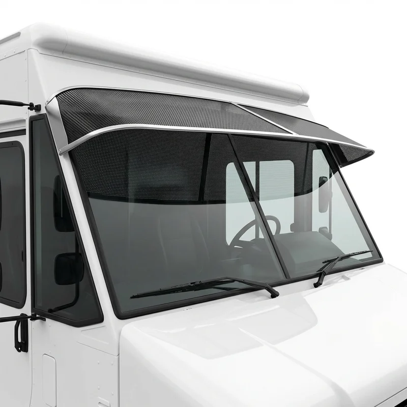 Premium Mesh Windscreen Sunvisor for Freightliner MT35 (1997 - 2009) - 1