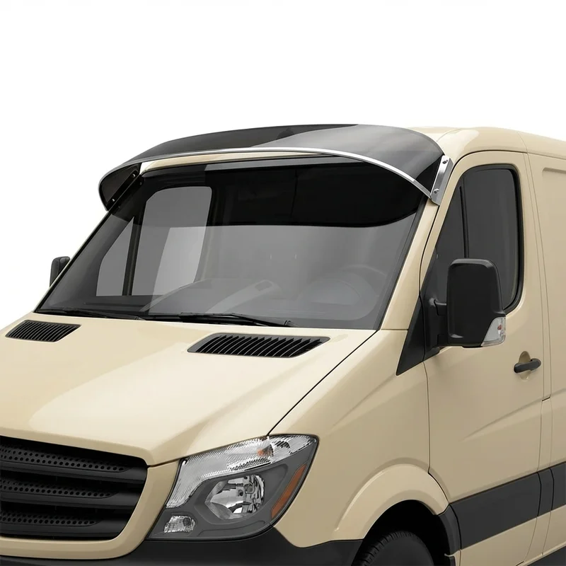 Tinted Acrylic Windscreen Sunvisor for Freightliner Sprinter 3500 (2002 - 2021) - 1