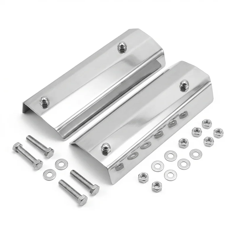 Stainless Steel Mounting Bracket Kit for Freightliner XC Lowered Rail (2019 - 2019) - 1