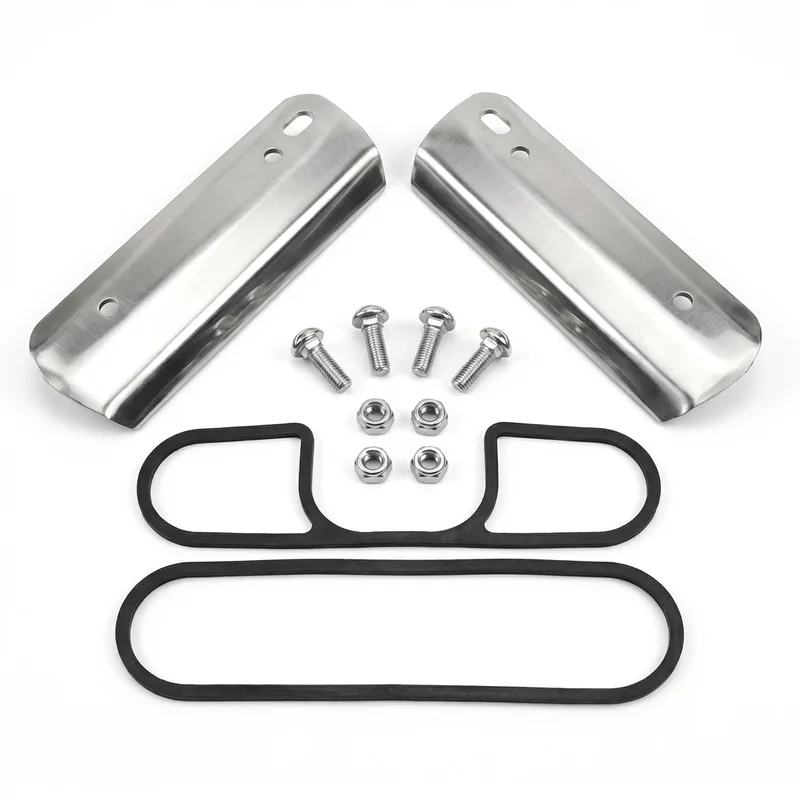 Stainless Steel Mounting Bracket Kit for Genesis G70 (2019 - 2025) - 1