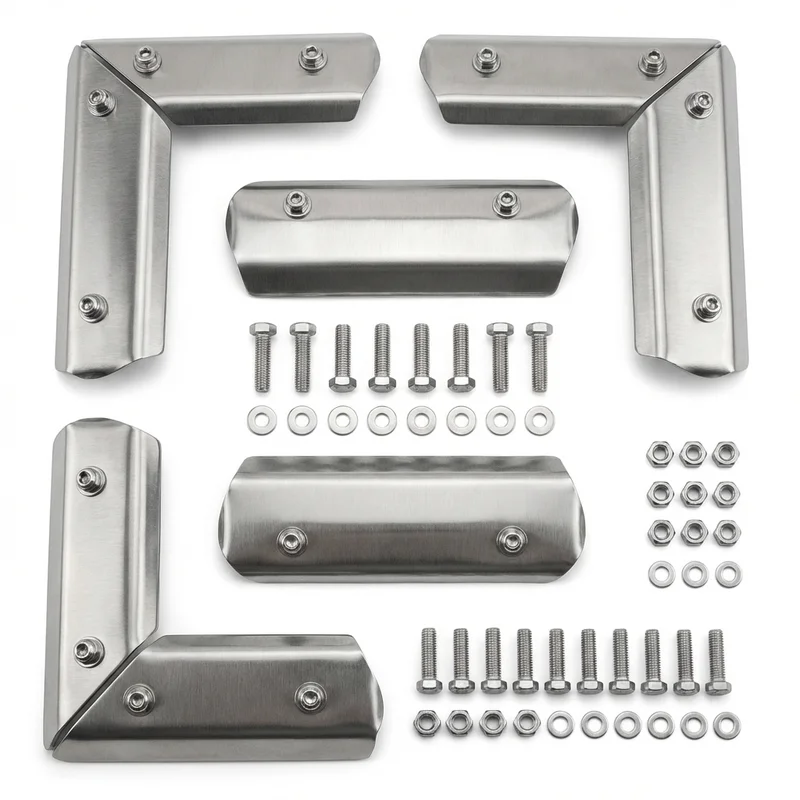 Stainless Steel Mounting Bracket Kit for GMC C15/C1500 Pickup (1967 - 1974) - 1