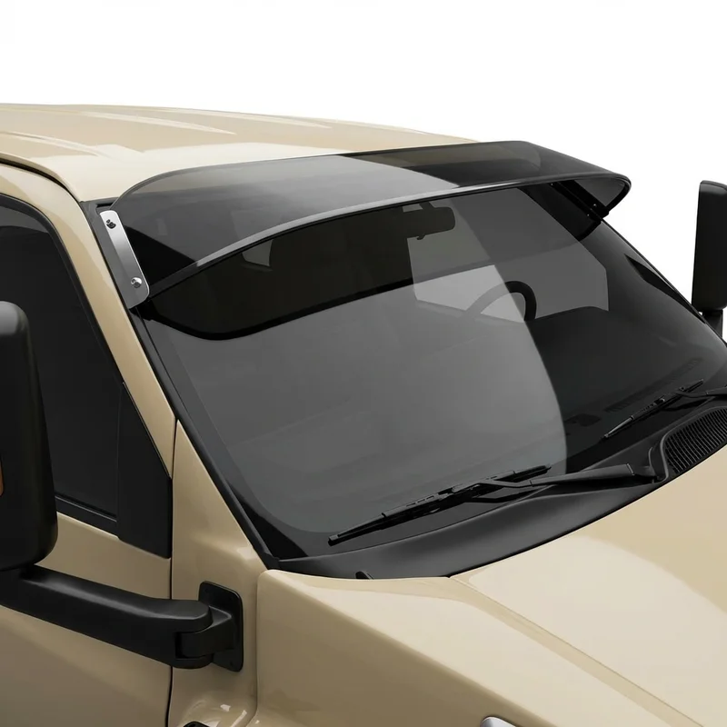 Tinted Acrylic Windscreen Sunvisor for GMC C4500 Topkick (2003 - 2009) - 1