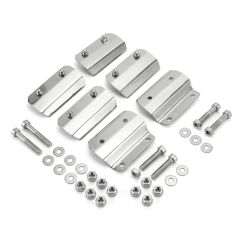 Stainless Steel Mounting Bracket Kit for GMC C5500 Topkick (2003 - 2009) - 1
