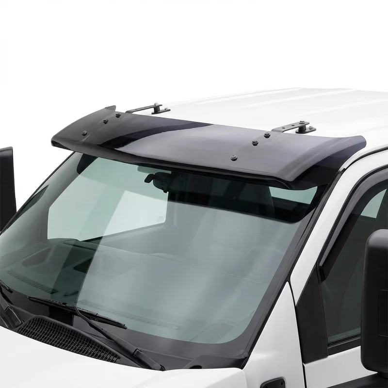 Tinted Acrylic Windscreen Sunvisor for GMC C5500 Topkick (2003 - 2009) - 1
