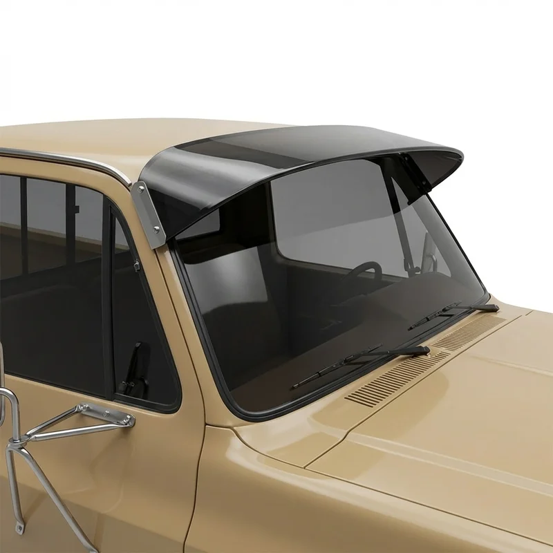 Tinted Acrylic Windscreen Sunvisor for GMC C7000 (1979 - 1990) - 1
