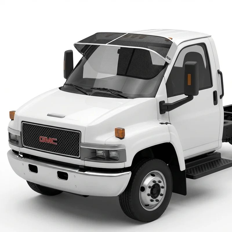 Premium Mesh Windscreen Sunvisor for GMC C7500 Topkick (1997 - 2009) - 1